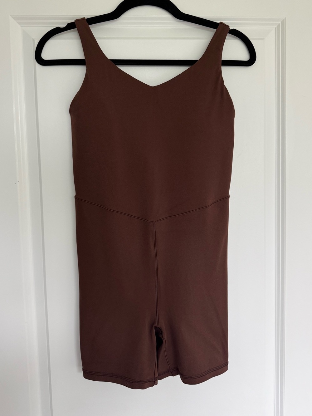 OFFLINE by Aerie Real Me Low Key 5" Romper in Relic Brown size Medium